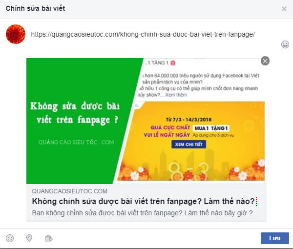 Khắc Phục Lỗi Không Chỉnh Sửa Được Bài Viết Trên Fanpage Facebook Dang-link-bai-viet-len-fanpage